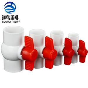 Compression filetée pneumatique de pp d'irrigation de l'eau 1/2 pouces 3/4 pouces OEM de robinet à tournant sphérique de PVC UPVC - Product Image 1