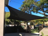 Voile d'ombrage rectangulaire anti-UV pour extérieur, auvent pour jardin