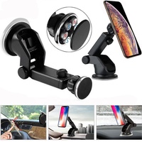 Support magnétique universel pour téléphone à bras long, installation facile, ventouse pour tableau de bord, pare-brise, fenêtre
