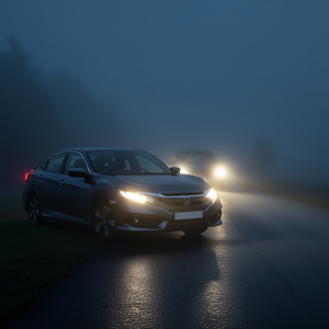 Feu de brouillard pour Honda Civic 12 RH, 12 V, Neuf, Remplacement d'origine, Lentille en verre clair, Éclairage de haute qualité pour la conduite - Product Image 2