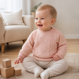 <span class=keywords><strong>Pull</strong></span> en tricot torsadé Pinuotu pour enfants, <span class=keywords><strong>pull</strong></span> pour garçons et filles, violet, âge 1 à 8 ans, OEM ODM, usine de tricot sur mesure - Product Image 2