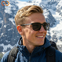 Lunettes de soleil polarisées carrées TWOOO T1744, double couleur, sport et mode, nouveau style transfrontalier, vente en gros directe d'usine