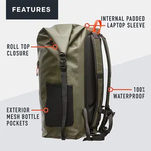 Customize Outdoor Waterproof Rainproof Bags Gym Sports Outdoor Beach Travel Hiking Camping Backpack