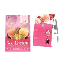 Présentoir de crème glacée, carte d'exposition personnalisée, pour Restaurant, Table debout, bureau, nourriture, vente en gros, usine