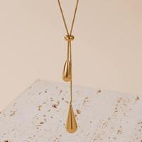 Ensembles de Bijoux Fins en Acier Inoxydable 316L Plaqué Or 18 Carats Étanche, Comprenant Boucles d'Oreilles Créoles Huggies et Goutte d'Eau, et Colliers pour Femmes