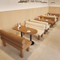Moderne schlanke Metall Design Leder Cafe Stühle Weiche Leder Bank zum Essen Bauernhaus Schule Villa Park für Werkstätten Kranken häuser