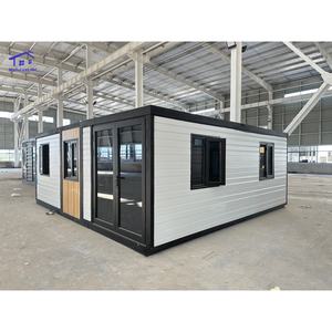 บ้านคอนเทนเนอร์สำเร็จรูปพับได้ ขยายได้ หรูหรา พร้อมผนังกระจก สำหรับร้านกาแฟ - Product Image 4