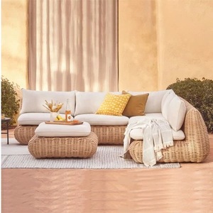 Ensemble de meubles de patio personnalisables résistant aux intempéries, en rotin imperméable, meubles de jardin en rotin, meubles d'extérieur en aluminium - Product Image 4