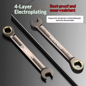 Clé à cliquet double usage Erez, de qualité industrielle, métrique, résistante à l'usure, antirouille, pour réparation domestique, gain de temps - Product Image 2