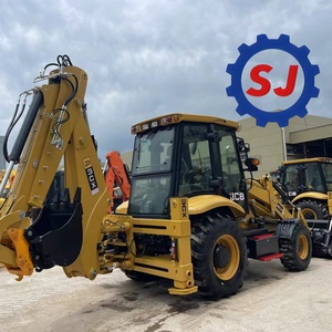 JCB 3CX Backhoe Loader <b>Used</b> Heavy Duty Construction Equipment Yellow With Attachments - Product Image 1