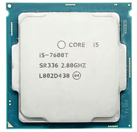 Processeur Intel Core i5-7600T de 7e génération, CPU d'origine reconditionné Grade A testé 2,8 GHz LGA1151 pour ordinateur de bureau