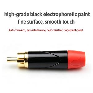 ปลั๊กสาย RCA แบบกำหนดเอง ชุบทอง พร้อมแผงโลโก้ สำหรับประกอบ<span class=keywords><strong>สาย</strong></span>สัญญาณเสียง แอมพลิฟายเออร์ ซับวูฟเฟอร์ เครื่องรับ <span class=keywords><strong>AV</strong></span> ลำโพง เครื่องดนตรี SINGO - Product Image 5