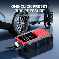 Arrancador de Coches Digital con Inflador de Neumáticos y Monitor de Presión, Material ABS, Presión Máxima de 150 psi para Vehículos y Motocicletas