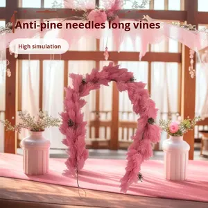 Aiguilles de pin artificielles, décoration de Noël, de mariage, de fleurs, de vignes, de tir, d'arche, d'ornement de porte, tendance, extérieur, vente chaude - Product Image 2