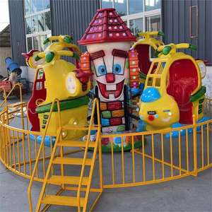 Parc d'attractions, balades <span class=keywords><strong>en</strong></span> voiture pour la <span class=keywords><strong>famille</strong></span>, les enfants, avion avec <span class=keywords><strong>bulle</strong></span> de musique légère, tour de bébé sur avion, machine de jeu, hélicoptère - Product Image 4