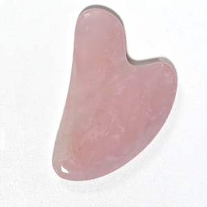 Outils de beauté pour le visage en jade naturel et quartz rose Gua Sha - Product Image 3