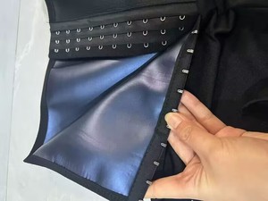Shorts amincissants taille haute pour <span class=keywords><strong>femme</strong></span>, effet brûle-graisse, rehausseur de fessiers, sculpteur de cuisses, pantalon de sudation effet sauna - Product Image 2