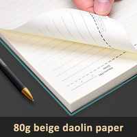 Cuaderno de Notas Liso con Logo Personalizado B5 A5 A6, Diario de Tapa Dura en Piel Sintética PU Personalizable, Cuadernos de Negocios para Oficina