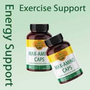 Maxi-Amino OEM/ODM, Éxito de Ventas, con 16 Aminoácidos de Forma Libre, 90 Cápsulas Vegetarianas, Sin Gluten, Apoyo para el Ejercicio - Product Image 3