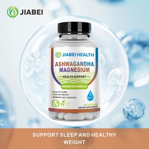 Jiabei Factory 'S Customized <span class=keywords><strong>Ashwagandha</strong></span> Magnesium Capsules Kwaliteit Slaap Kruid Extracten Oem/Odm Voor Volwassenen - Product Image 6