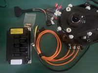 Moteur 30KW à refroidissement par eau, contrôleur 400A pour VTT, karts électriques, AUV, ROV, bateaux électriques, motos, scooters et vélos électriques 60V 72V 84V