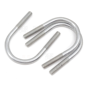 Boulons en U en acier inoxydable de marque WISINE, norme DIN, avec rondelles et écrous, finition brute, tailles M3-M530, grade 4.8-12.9, longueur 12mm - Product Image 4