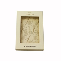 Boîtes en carton Heaven Earth biodégradables mates personnalisées imprimées de qualité supérieure pour sous-verres
