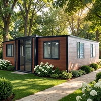 20FT Facile à Installer Bureau Dortoir Mobile Logement Amovible Moduler Résidentiel Conteneur Logement Double aile maison pliante