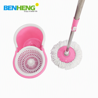 Têtes de balai serpillère rotatives de rechange pour outils de nettoyage des sols, avec seau magique à essorage à quatre côtés et rotation à 360 degrés, en microfibre