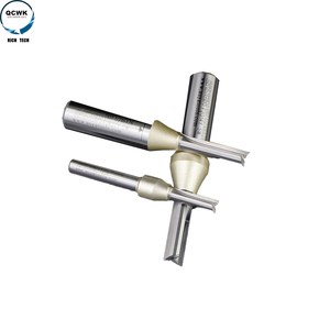 Tct كربيد قاطعة المطحنة مستقيم بت ل خشب ليفي متوسط الكثافة بت التوجيه 1/2 و 1/4 عرقوب أدوات قطع الخشب 1/2*6*26 - Product Image 3