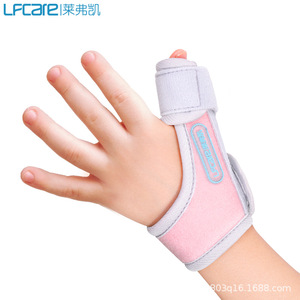 เลฟก้าอุปกรณ์พยุงนิ้วมือสำหรับเด็ก สีชมพู ปรับได้ ที่รัดนิ้วหัวแม่มือสำหรับเด็ก ป้องกันมือเด็ก - Product Image 4