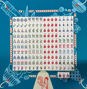 Fichas de Mahjong Americanas de Acrílico de Lujo con Diseño de Garza, Ecológicas, Fotos Reales, Listas para Enviar - Product Image 4