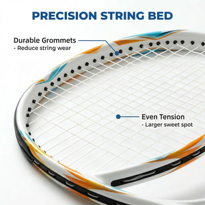 <span class=keywords><strong>Raquette</strong></span> de <span class=keywords><strong>tennis</strong></span> en aluminium de haute qualité, surdimensionnée et adaptée aux débutants, avec une taille de face de 21 à 27 pouces pour un apprentissage facile et une puissance élevée - Product Image 4