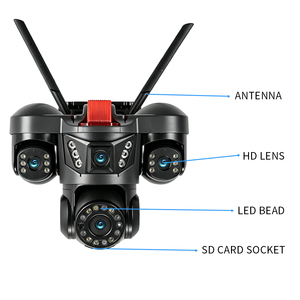 Cámara de Vigilancia Solar con Sensor CMOS, Monitoreo Remoto por Teléfono Móvil, Aplicación HiEasy, Cámara Dual HD para Exteriores, 4G, IP66 - Product Image 3