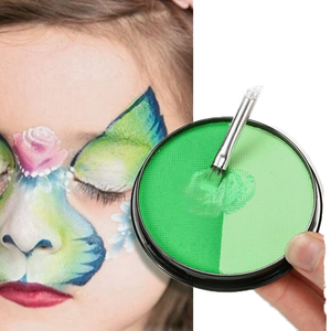 Pintura Corporal y Facial Brillante en la Oscuridad a Base de Agua, Maquillaje Infantil Natural a Base de Plantas, Multicolor, Dorado, Negro, Blanco - Product Image 1
