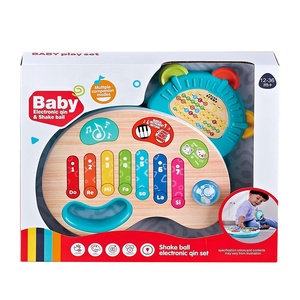 Jouet musical pour bébé, <span class=keywords><strong>piano</strong></span> tactile pour tout-petits, clavier de <span class=keywords><strong>piano</strong></span> et hochets, ensemble d'instruments de <span class=keywords><strong>musique</strong></span> avec lumière, <span class=keywords><strong>musique</strong></span> et sons d'animaux - Product Image 6