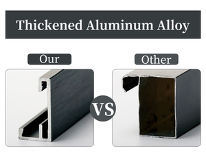 Buyway hiện đại đầy đủ kính cơ thể gương với phong cách kim loại khung cho phòng khách trang trí nội thất và cửa sử dụng - Product Image 6