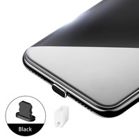 USENGKA Hot Style, Port de charge en gros, bouchon anti-poussière en métal pour iPhone avec Clip en plastique blanc
