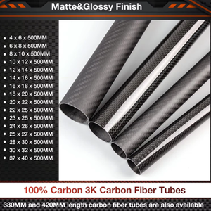 Tubo de Fibra de Carbono Ligero Antideformación de 10/12/14/16 mm, Tubo de Fibra de Carbono, Repuestos y Accesorios para Drones RC - Product Image 4