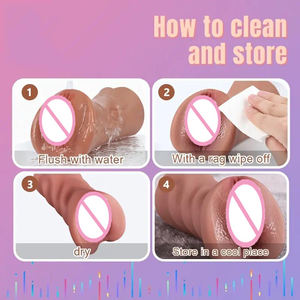 Masturbador Masculino <span class=keywords><strong>de</strong></span> Bolsillo, Color Café, Grande, Realista, Portátil, 3D, Vagina y Clítoris, Material TPR, Certificado CE, Juguete Sexual para Hombres - Product Image 6