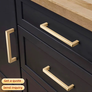 Möbelgriffe für Schränke, Kleiderschränke und Türen – Lange Vierkantgriffe – Klassische Möbelbeschläge für die Küche – Schwarz – Modernes Küchenzubehör – 200 mm – Lieferzeit 20–30 Tage - Product Image 4