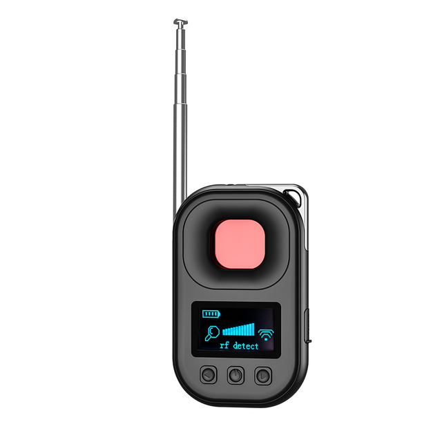 Anti-Spy Bug Detector Hidden Speed Camera Detector RF Signal Spy Wiretap Finder ABS+PC Material 8 Hours Battery Life