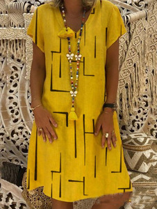 Abiti da Donna Personalizzabili con Logo, Stile di Tendenza, Stampa Digitale, Scollo a V, Taglie <span class=keywords><strong>Plus</strong></span>, Alla Moda e Comodi - Product Image 4