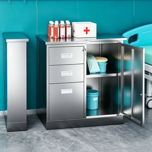 Armoire de rangement de laboratoire hospitalier en acier inoxydable de haute qualité, casier de laboratoire commercial pour fournitures et bancs de test - Product Image 6