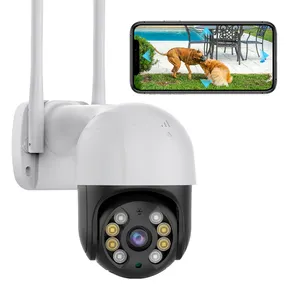 Màu đen hoặc trắng icsee A8 giá rẻ máy ảnh jortan thương hiệu không dây IP Camera PTZ Wifi ip camera ngoài trời 2MP 4MP OEM ODM