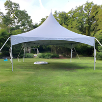 Tente Pagode Imperméable TENTCHO à Toit Haut en PVC Blanc pour Mariages, Événements et Fêtes – Tentes d'Extérieur à Toit Haut