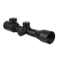 Lunette de Tir Optique 4x32EG avec Réticule Lumineux Rouge Vert, Viseur Télescopique Réglable pour la Chasse, avec Laser Tactique