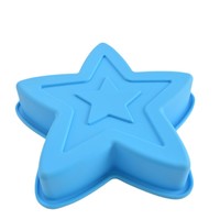 Grandes moules à gâteau jetables en silicone en forme d'étoile, résistantes à la chaleur, antiadhésives, compatibles four, micro-ondes et congélateur, pour pain, tarte, flan