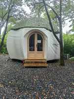 Tente Dôme Citrouille Tendance Resort Luxe Imperméable Extérieure Safari Glamping Hôtel pour Hébergement de Voyage et Affaires