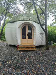 Tente Dôme Citrouille Tendance <span class=keywords><strong>Resort</strong></span> Luxe Imperméable Extérieure Safari Glamping Hôtel pour Hébergement de Voyage et Affaires - Product Image 2